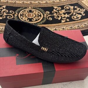 Amalfi Black and Gold Men's Loafers
